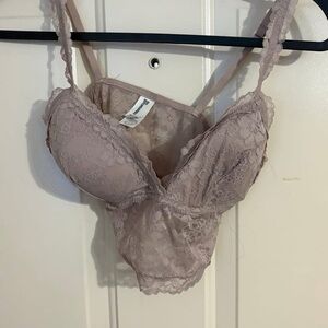 No Boundaries Lace Bralette in Light Pink
